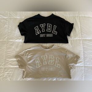 2 LIKE NEW AYBL SHIRTS SIZE SMALL